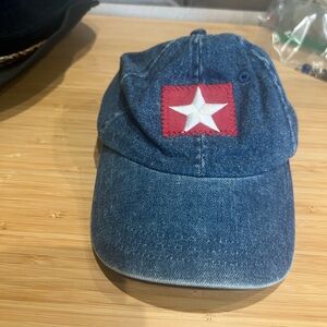Vintage Style Denim Baseball Cap – Star Patch